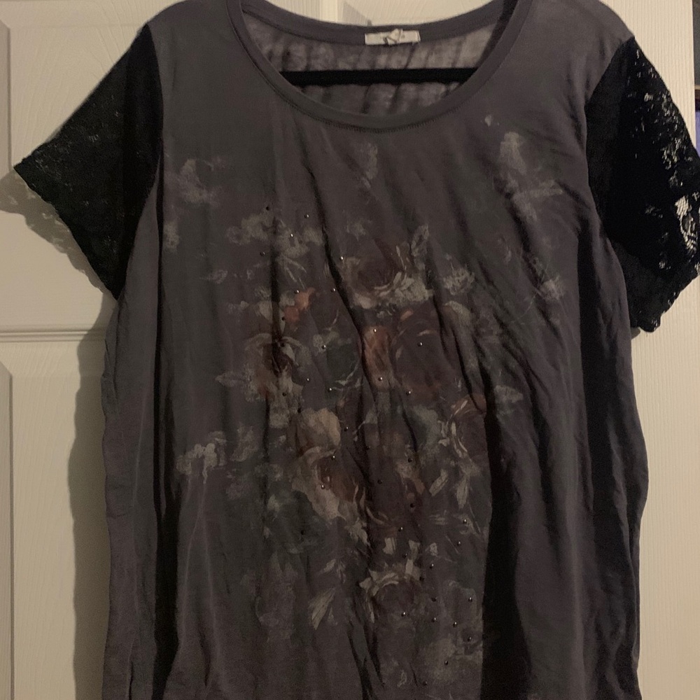 A Floral T-Shirt